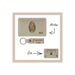 MiaWiki Kişiselleştirilebilir Cüzdan ve Anahtarlık Set Sütlü Kahve, Medium, MH-KCA5713, üniseks-yetişkin