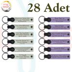 MiaWiki Kişiselleştirilebilir Yazılı Deri Anahtarlık, Standart, MH-KAN9044X28, Beyaz & Mor Menekşe, üniseks-yetişkin