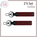 MiaWiki Kişiye Özel Boks Motifli Anahtarlık Seti, Standart, MH-KAN-39993x2, bordo-bordo, üniseks-yetişkin