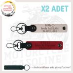 MiaWiki Kişiye Özel İsim Plaka Kan Grubu Anahtarlık Seti, Standart, MH-KAN-MT-8813x2, Kırmızı-Pudra-lacivert, üniseks-yetişkin