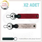 MiaWiki Kişiye Özel İsim Plaka Kan Grubu Anahtarlık, Standart, MH-KAN-MT-5813x2, Kırmızı-Pudra-lacivert, üniseks-yetişkin