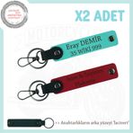 MiaWiki Kişiye Özel Motorcu Anahtarlığı İsim Plaka, Standart, MH-KAN-MT-11785x2, Kırmızı-Turkuaz-lacivert, üniseks-yetişkin