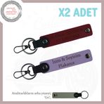 MiaWiki Kişiye Özel Motorcu Anahtarlığı İsim Plaka, Standart, MH-KAN-MT-11845x2, Mor Menekşe-Bordo-gri, üniseks-yetişkin
