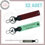 MiaWiki Kişiye Özel Motorcu Anahtarlığı İsim Plaka, Standart, MH-KAN-MT-12290x2, Yeşil-Bordo-gri, üniseks-yetişkin