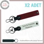 MiaWiki Kişiye Özel Motosiklet Anahtarlık 2'li Set, Standart, MH-KAN-MT-11486x2, Beyaz-Bordo-lacivert, üniseks-yetişkin