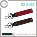 MiaWiki Kuryeler İçin Özgün Hediye Seti Anahtarlık, Standart, MH-KAN-MT-11752x2, Kırmızı-Koyu Kahve-lacivert, üniseks-yetişkin