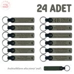 MiaWiki Miniklere İsim Yazılı Karne Hediyesi Anahtarlık, Standart, MH-KAN8518X24, Kül Gri & Yeşil, üniseks-çocuk