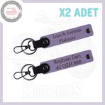 MiaWiki Motor 2'li Anahtarlık İsim ve Plaka, Standart, MH-KAN-MT-4111x2, Mor Menekşe, üniseks-yetişkin