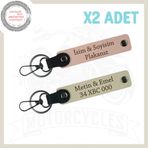 MiaWiki Motor Aşkını Hep Yanında Taşı Anahtarlık Set, Standart, MH-KAN-MT-4176x2, Yavruağzı-Sütlü Kahve, üniseks-yetişkin