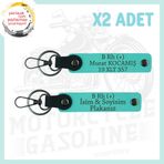 MiaWiki Motor Plaka ve İsim Anahtarlığı, Standart, MH-KAN-MT-5361x2, Turkuaz, üniseks-yetişkin