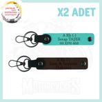 MiaWiki Motor Sevene Özel İsim Plaka Kan Grubu Anahtarlık, Standart, MH-KAN-MT-4847x2, Koyu Kahve-Turkuaz, üniseks-yetişkin