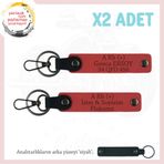 MiaWiki Motor Severlere Hediye İsim Plaka Anahtarlık, Standart, MH-KAN-MT-5987x2, Nar Çiçeği-siyah, üniseks-yetişkin