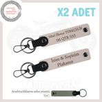 MiaWiki Motor Severlere Hediye Plaka ve İsim Yazılı, Standart, MH-KAN-MT-12060x2, Pudra-gri, üniseks-yetişkin