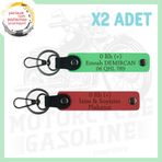 MiaWiki Motor Severlere İsim Plaka Kan Grubu Anahtarlık, Standart, MH-KAN-MT-4715x2, Nar Çiçeği-Fıstık Yeşil, üniseks-yetişkin