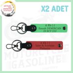 MiaWiki Motor Severlere İsim Plaka Kan Grubu Anahtarlık, Standart, MH-KAN-MT-4915x2, Nar Çiçeği-Fıstık Yeşil, üniseks-yetişkin
