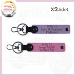 MiaWiki Motor Severlere Özel İsim Plaka Anahtarlık, Standart, MH-KAN-MT-4495x2, Mor Menekşe-Pembe, üniseks-yetişkin