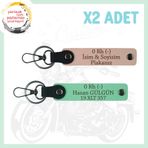 MiaWiki Motor Severlere Özel İsim Plaka Anahtarlık, Standart, MH-KAN-MT-4577x2, Yavruağzı-Yeşil, üniseks-yetişkin