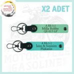 MiaWiki Motor Severlere Özel İsim Plaka Kan Grubu Anahtarlık, Standart, MH-KAN-MT-4389x2, Yeşil-Turkuaz, üniseks-yetişkin