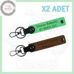 MiaWiki Motor Tutkunları İçin İsim ve Plaka Yazılabilen 2'li Set Anahtarlık, Standart, MH-KAN-MT-4013x2, Açık Kahve-Fıstık Yeşil, üniseks-yetişkin