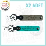 MiaWiki Motor Tutkunlarına İsim Plaka Kan Grubu Anahtarlık, Standart, MH-KAN-MT-4265x2, Kül Gri-Koyu Turkuaz, üniseks-yetişkin