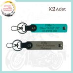 MiaWiki Motor Tutkunlarına İsim Plaka Kan Grubu Anahtarlık, Standart, MH-KAN-MT-4465x2, Kül Gri-Koyu Turkuaz, üniseks-yetişkin