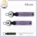 MiaWiki Motor Tutkunlarına Özel İsim Plaka Anahtarlık, Standart, MH-KAN-MT-10919x2, Mor Menekşe-yeşil, üniseks-yetişkin