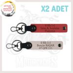 MiaWiki Motor Tutkunlarına Özel İsim Plaka Anahtarlık, Standart, MH-KAN-MT-4723x2, Nar Çiçeği-Pudra, üniseks-yetişkin
