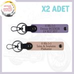 MiaWiki Motor Tutkunlarına Özel İsim Plaka Anahtarlık, Standart, MH-KAN-MT-4771x2, Yavruağzı-Mor Menekşe, üniseks-yetişkin