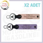 MiaWiki Motor Tutkunlarına Özel İsim Plaka Anahtarlık, Standart, MH-KAN-MT-5371x2, Yavruağzı-Mor Menekşe, üniseks-yetişkin