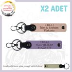 MiaWiki Motor Tutkunlarına Özel İsim Plaka Kan Grubu Anahtarlık, Tek Ebat, MH-KAN-MT-11250x2, Yavruağzı-Mor Menekşe-sütlü kahve, üniseks-yetişkin