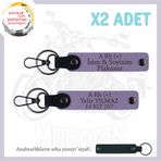 MiaWiki Motor Tutkunlarına Özel İsim Plaka Kan Grubu, Standart, MH-KAN-MT-5892x2, Mor Menekşe-siyah, üniseks-yetişkin