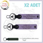 MiaWiki Motor Tutkunlarına Özel İsim Plaka Kan Grubu, Standart, MH-KAN-MT-5919x2, Mor Menekşe-yeşil, üniseks-yetişkin
