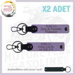 MiaWiki Motor Tutkunlarına Özel İsim Plaka Kan Grubu, Standart, MH-KAN-MT-7892x2, Mor Menekşe-siyah, üniseks-yetişkin