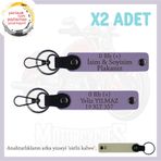 MiaWiki Motor Tutkunlarına Özel İsim Plaka Kan Grubu, Standart, MH-KAN-MT-9898x2, Mor Menekşe-sütlü kahve, üniseks-yetişkin