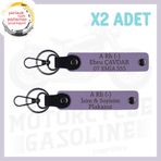 MiaWiki Motor Tutkununa Armağan İsim Plaka Anahtarlık, Standart, MH-KAN-MT-4911x2, Mor Menekşe, üniseks-yetişkin