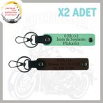 MiaWiki Motora Özel İsim Plaka Kan Grubu Anahtarlık, Standart, MH-KAN-MT-4783x2, Yeşil-Koyu Kahve, üniseks-yetişkin