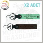 MiaWiki Motora Özel İsim Plaka ve Kan Grubu Anahtarlık, Standart, MH-KAN-MT-5183x2, Yeşil-Koyu Kahve, üniseks-yetişkin