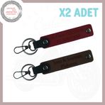 MiaWiki Motorcu 2'li Anahtarlık Kişiye Özel Plakalı, Standart, MH-KAN-MT-4035x2, Koyu Kahve-Bordo, üniseks-yetişkin