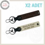 MiaWiki Motorcu Anahtarlığı Kişiye Özel Plaka İsim, Standart, MH-KAN-MT-4039x2, Koyu Kahve-Sütlü Kahve, üniseks-yetişkin