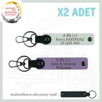 MiaWiki Motorcu Babalara Hediye İsim Plaka Anahtarlık, Standart, MH-KAN-MT-5842x2, Mor Menekşe-Beyaz-siyah, üniseks-yetişkin