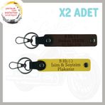 MiaWiki Motorcu Dostlara Özel İsim Plaka Kan Grubu Anahtarlık, Standart, MH-KAN-MT-5150x2, Sarı-Koyu Kahve, üniseks-yetişkin
