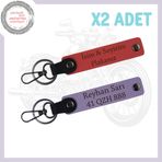 MiaWiki Motorcu Plaka ve İsim Yazılı Motor Anahtarlık, Standart, MH-KAN-MT-4122x2, Nar Çiçeği-Mor Menekşe, üniseks-yetişkin