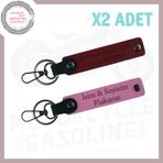 MiaWiki Motorcu Ruhuna Özel Plaka ve İsim Yazılı Anahtarlık, Standart, MH-KAN-MT-4130x2, Pembe-Bordo, üniseks-yetişkin