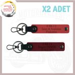 MiaWiki Motorcu Tarzı İsim Plaka Kan Grubu Anahtarlık, Standart, MH-KAN-MT-4514x2, Nar Çiçeği-Bordo, üniseks-yetişkin