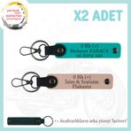 MiaWiki Motorcu Yolculara Özel İsim Plaka Kan Grubu Anahtarlık, Standart, MH-KAN-MT-10232x2, Yavruağzı-Koyu Turkuaz-lacivert, üniseks-yetişkin