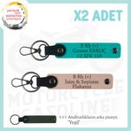 MiaWiki Motorcu Yolculara Özel İsim Plaka Kan Grubu Anahtarlık, Standart, MH-KAN-MT-8235x2, Yavruağzı-Koyu Turkuaz-yeşil, üniseks-yetişkin