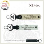 MiaWiki Motorcular İçin Kan Grubu Yazılı Anahtarlık, Standart, MH-KAN-MT-10515x2, Beyaz-Sütlü Kahve-siyah, üniseks-yetişkin