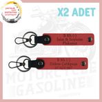 MiaWiki Motorculara Özel İsim Plaka Kan Grubu Anahtarlık, Standart, MH-KAN-MT-5129x2, Nar Çiçeği, üniseks-yetişkin