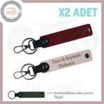 MiaWiki Motorculara Özel İsim ve Plaka Yazılı Anahtarlık, Tek Ebat, MH-KAN-MT-12054x2, Pudra-Bordo-yeşil, üniseks-yetişkin