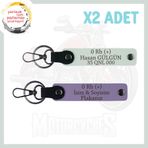 MiaWiki Motorcuya Özel İsim Plaka Kan Grubu Anahtarlık, Standart, MH-KAN-MT-4689x2, Mor Menekşe-Bordo, üniseks-yetişkin